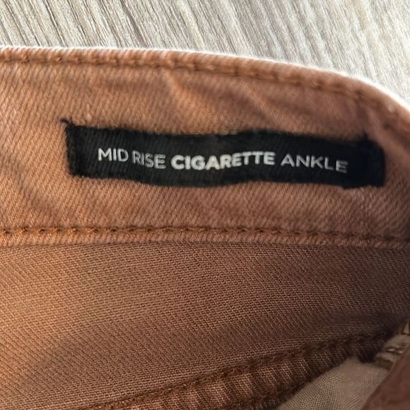 BDG URBAN OUTFITTERS MID RISE CIGARETTE ANKLE JEANS IN TAN BROWN SIZE 24 - Picture 5 of 8
